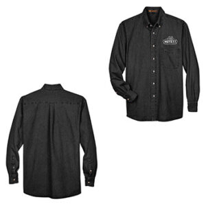 Harriton Men’s 6.5 oz. Long-Sleeve Denim Shirt