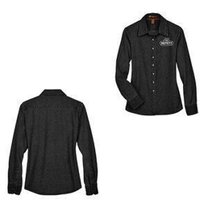 Harriton Ladies’ 6.5 oz. Long-Sleeve Denim Shirt