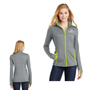 Sport-Tek® Ladies Sport-Wick® Stretch Contrast Full-Zip Jacket